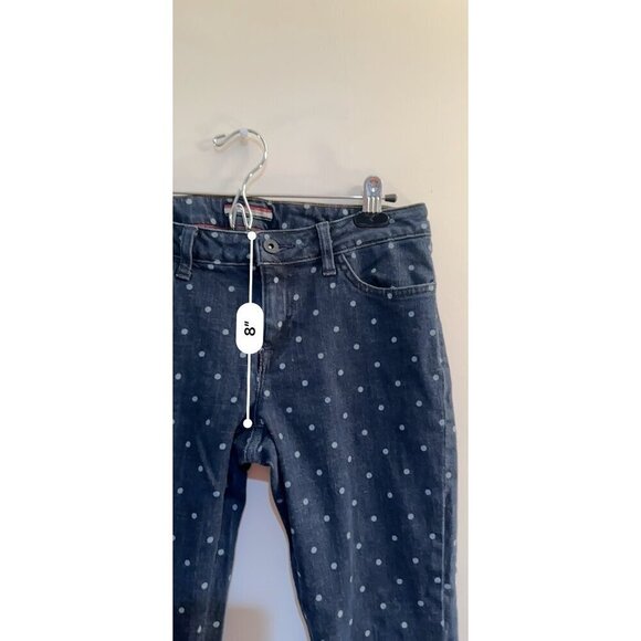 Tommy Hilfiger crop denim polka dot capris size 4 preppy 90s y2k twee - Picture 6 of 10